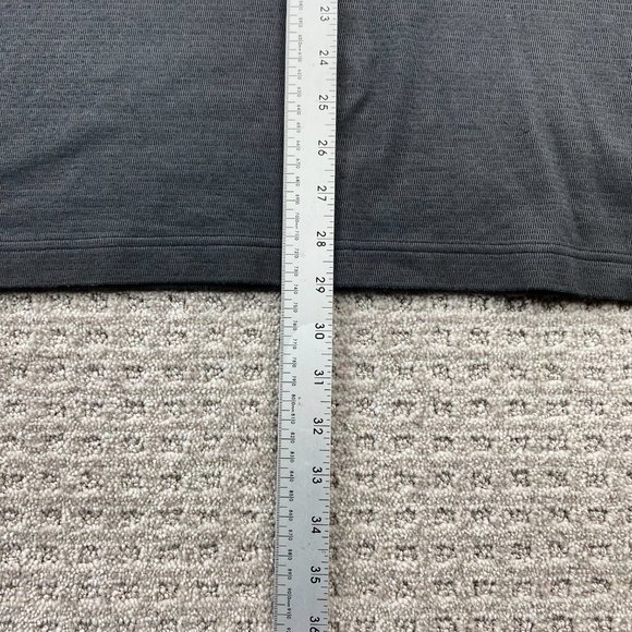 Eddie Bauer TRAVEX Sweater Shirt Men Extra Large XL Gray 1/4 Zip - PEN STAIN - Picture 11 of 11